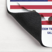 PATRIOTIEK 4 JULI voor vrijheid Christus zette ons Muismat (Hoek)