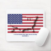 PATRIOTIEK 4 JULI voor vrijheid Christus zette ons Muismat (Met muis)