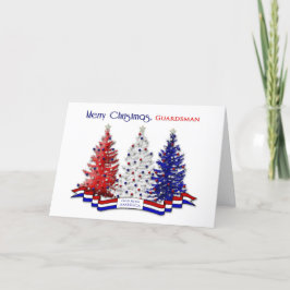 PATRIOTIEK US CHRISTMAS, Guardsman, kustwacht Feestdagen Kaart