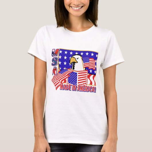 PATRIOTISCH ELGF - GEMAAKT IN AMERIKA T-SHIRT (Voorkant)