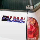 PATRIOTISCH K-9 SAR-CANINEZOEK EN RESCUE BUMPERSTICKER (Op Truck)
