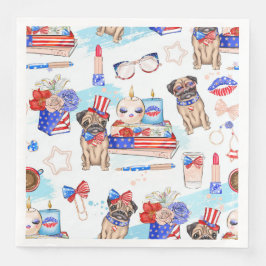 PATRIOTISCH RODE WITTE BLAUW 4 JULI SERVET