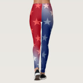 PATRIOTISCH RODE, WITTE, BLAUW EN STARS LEGGINGS (Achterkant)