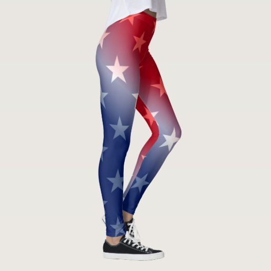 PATRIOTISCH RODE, WITTE, BLAUW EN STARS LEGGINGS (Rechts)