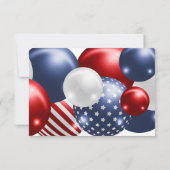 PATRIOTISCH ROOD BLauw WIT SAVE THE DATE RSVP (Achterkant)