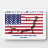 PATRIOTISCHE 4E JULI Aangepast Christelijk Fotoplaat (voorkant)