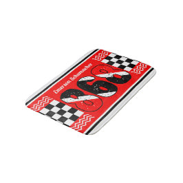 PATRIOTISCHE 868 Jouw naam | Betaalde vlag op RED Badmat