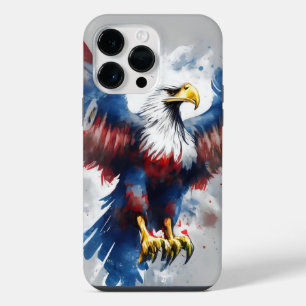 PATRIOTISCHE AMERIKAANSE STEENAREND VOGEL iPhone 14 PRO MAX HOESJE