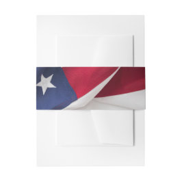 PATRIOTISCHE Amerikaanse Vlag Huwelijk Uitnodigingen Wikkel