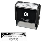 PATRIOTISCHE Bedrijfsnaam VS Amerikaanse Vlag Zelfinktende Stempel (In situ)