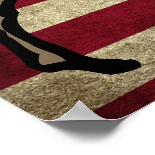 PATRIOTISCHE BUFFALO POSTER ART (Hoek)