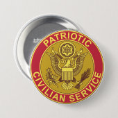 PATRIOTISCHE BURGERDIENST RONDE BUTTON 7,6 CM (Voorkant /achterkant)
