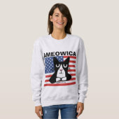 PATRIOTISCHE CAT T SHIRTS, KAT PANDA TRUI (Voorkant volledig)