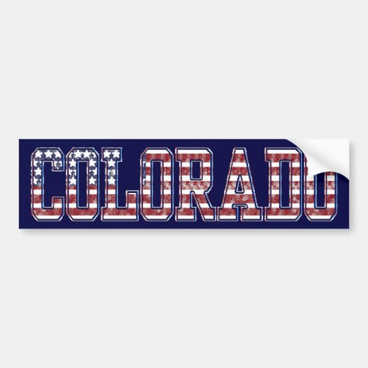 PATRIOTISCHE COLORADO-BUMPERSTICKER BUMPERSTICKER (Voorkant)