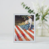 "PATRIOTISCHE GARDEN" STROOMVLAG BRIEFKAART (Staand voorkant)