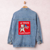PATRIOTISCHE KAT EEN ECHTE PAWTRIOOT DENIM JACKET (Hangar)