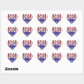 PATRIOTISCHE KLINISCHE LABORATORIUMTEKST HART STICKER (Vel)