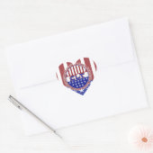 PATRIOTISCHE KLINISCHE LABORATORIUMTEKST HART STICKER (Envelop)