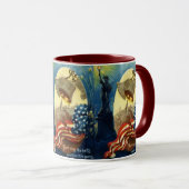 PATRIOTISCHE KOFFIE MUGS - 4E JULI - VRIJHEID MOK (Voorkant rechts)