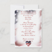 PATRIOTISCHE militaire Amerikaanse vlag Kaart (Achterkant)