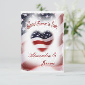 PATRIOTISCHE militaire Amerikaanse vlag Kaart (Staand voorkant)