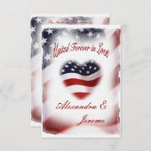 PATRIOTISCHE militaire Amerikaanse vlag Kaart (Voorkant / Achterkant)