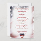 PATRIOTISCHE militaire Amerikaanse vlag Kaart (Achterkant)