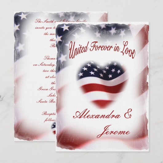 PATRIOTISCHE militaire Amerikaanse vlag Kaart (Voorkant / Achterkant)