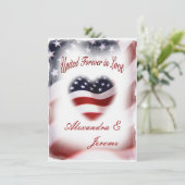 PATRIOTISCHE militaire Amerikaanse vlag Kaart (Staand voorkant)