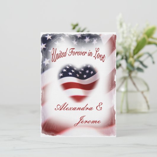 PATRIOTISCHE militaire Amerikaanse vlag Kaart (Staand voorkant)