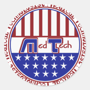 PATRIOTISCHE MT (MEDISCHE TECHNOLOGIST) VS VLAG RONDE STICKER