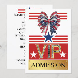 PATRIOTISCHE PARTIJ VIP Toegang Kaart