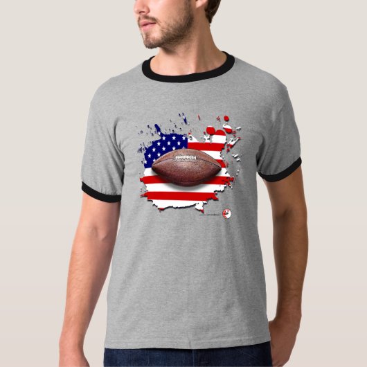 PATRIOTISCHE PIGSKINE T-SHIRT (Voorkant)