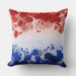 PATRIOTISCHE RODE WITTE BLAUW ABSTRACT KUSSEN