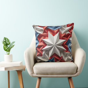 PATRIOTISCHE RODE WITTE BLAUWE AMERIKAANSE STARS KUSSEN