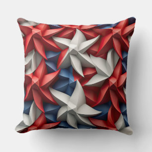 PATRIOTISCHE RODE WITTE BLAUWE AMERIKAANSE STARS KUSSEN