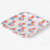 PATRIOTISCHE RODE WITTE BLAUWE BALLOENS PAPIEREN BORDJE (Gebogen)