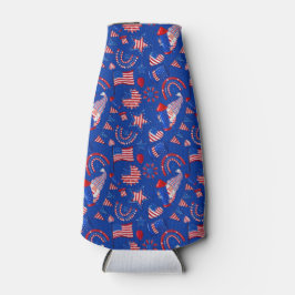 PATRIOTISCHE RODE WITTE BLAUWE BANNEN VLAGGEN BALL FLESJESKOELER