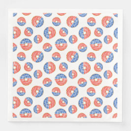 PATRIOTISCHE RODE WITTE BLAUWE DONUTEN SERVET