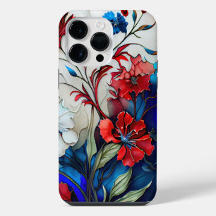 PATRIOTISCHE RODE WITTE BLAUWE KLAAPROZEN iPhone 14 PRO MAX HOESJE