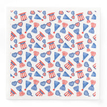 PATRIOTISCHE RODE WITTE BLAUWE PETTEN STROPDASSEN 