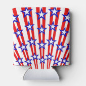 PATRIOTISCHE RODE WITTE BLAUWE STARS BLIKJESKOELER (Achterkant)