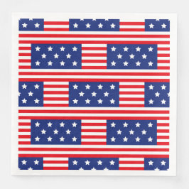 PATRIOTISCHE RODE WITTE BLAUWE STARS EN STRIPEN SERVET