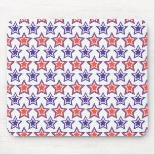 PATRIOTISCHE RODE WITTE BLAUWE STARS MUISMAT