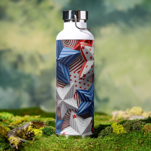PATRIOTISCHE RODE WITTE BLAUWE STARS WATERFLES