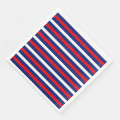 PATRIOTISCHE RODE WITTE BLAUWE STRIPEN SERVET (Hoek)