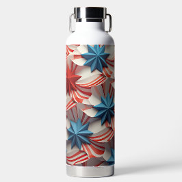 PATRIOTISCHE RODE WITTE BLAUWE STRIPEN WATERFLES