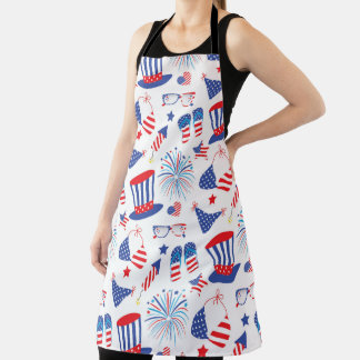 PATRIOTISCHE RODE WITTE BLAUWE SUMMER-POSTEN SCHORT