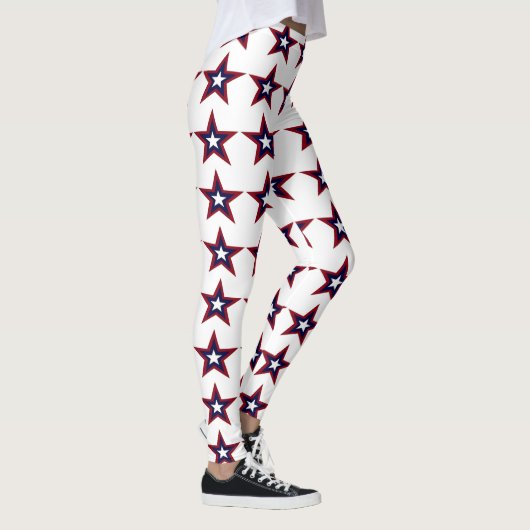 PATRIOTISCHE STAR-LEGGINGS, VIERDE JULI LEGGINGS (Rechts)