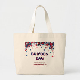 PATRIOTISCHE STERREN, RODE WITTE BLAUWE KATOENEN T GROTE TOTE BAG